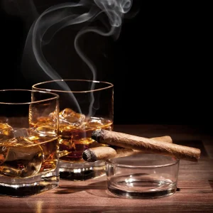 tobacco whiskey candle 200gr