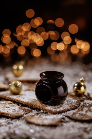 aroma glow burner black