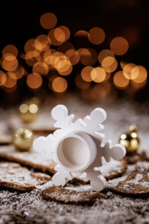 snowflake candle holders