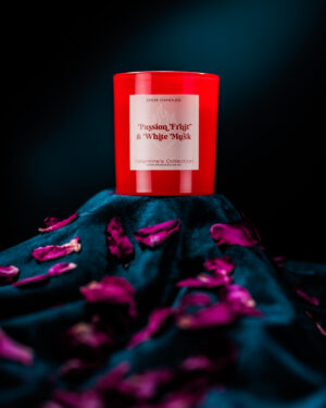 passion fruit + white musk candle