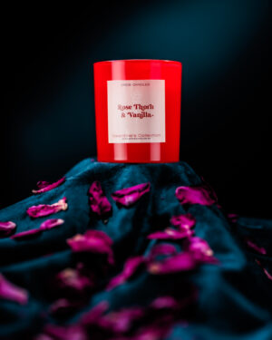 rose thorn + vanilla candle