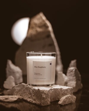 blue raspberrry candle
