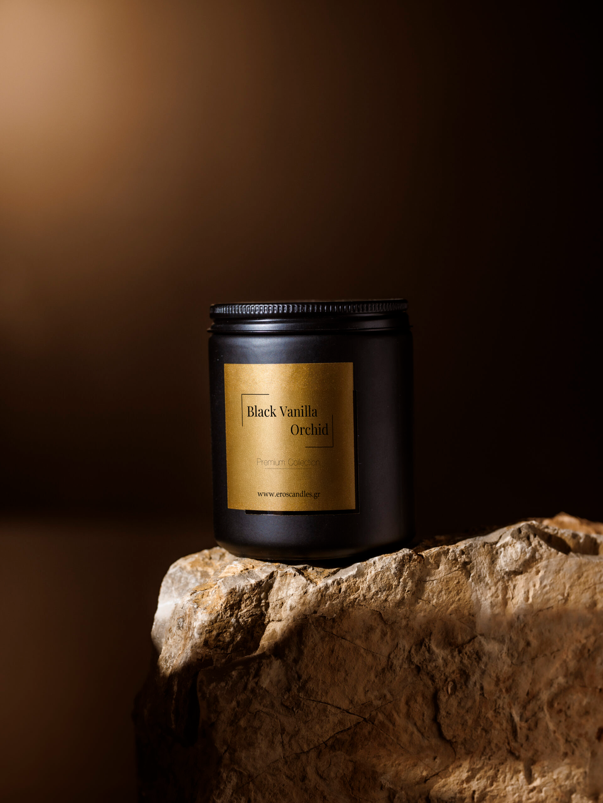 black vanilla orchid candle 200gr