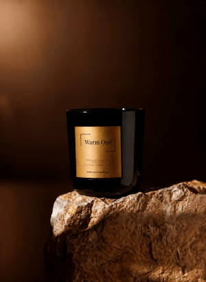 warm oud candle 200gr