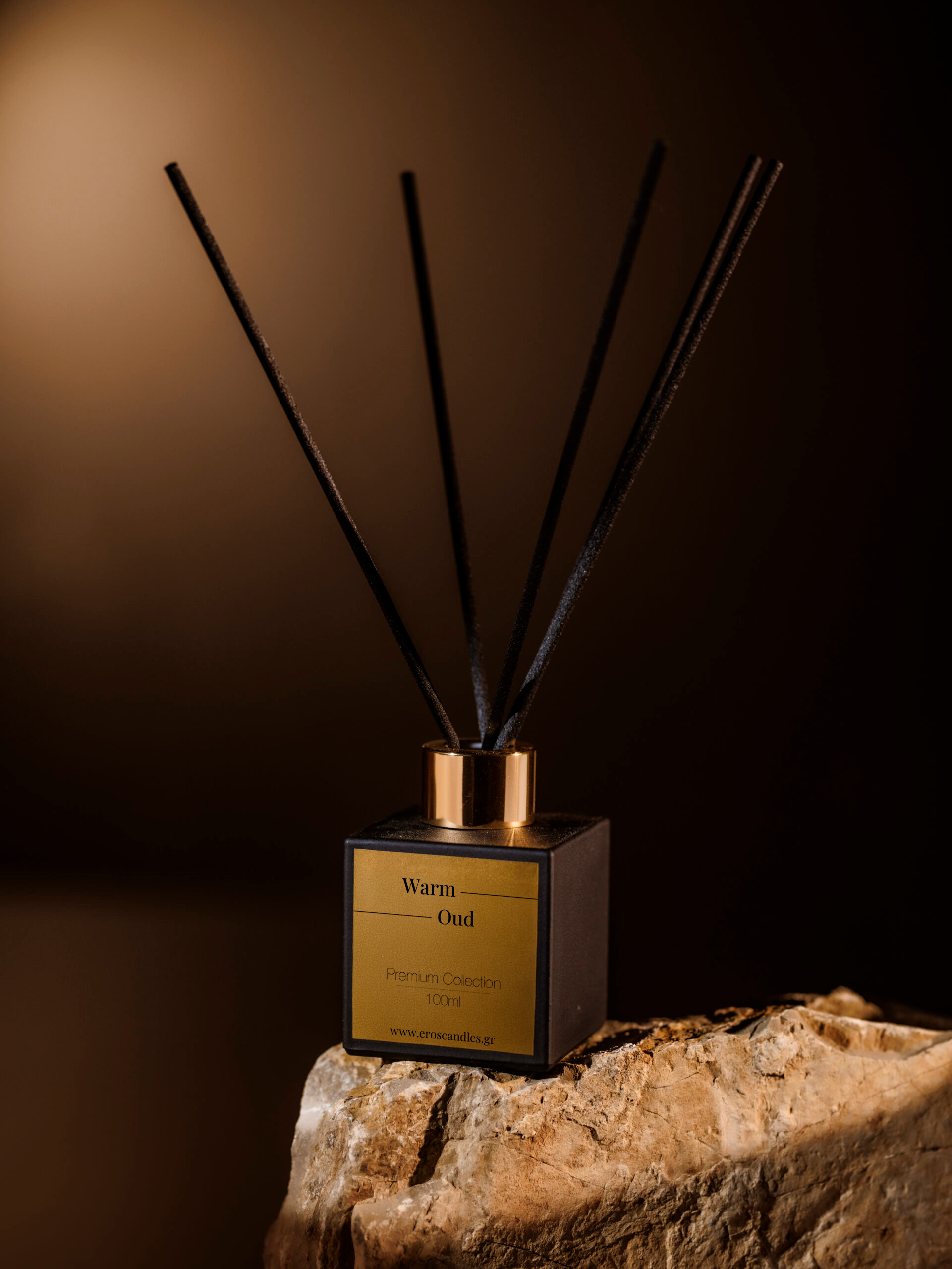 warm oud diffuser 100ml Μαύρο Ματ