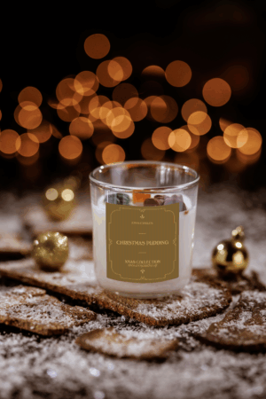 christmas pudding candle 200gr