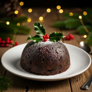 christmas pudding candle 200gr