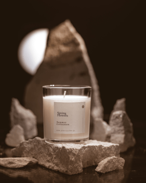 spring flowwers candle 180gr